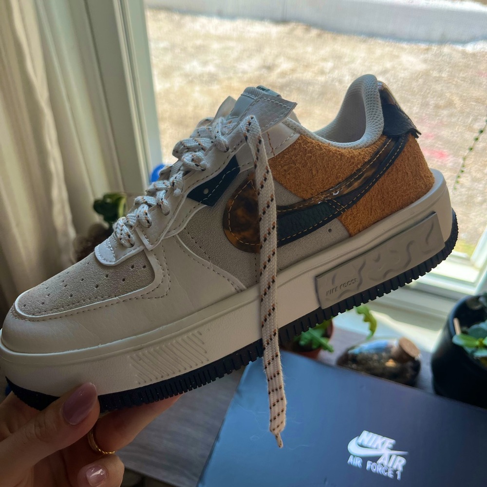 Tortoise Nike Air Force ones